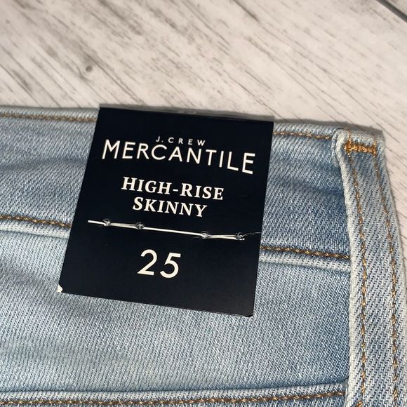 J Crew Mercantile High Rise Skinny Jeans 25,28 NWT - Picture 7 of 7
